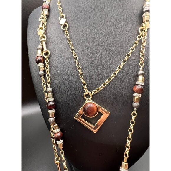 White House Black Market Jewelry - White House Black Market Retro Layered Necklace